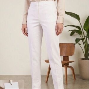 Tahari Women's Straight Leg White Pants